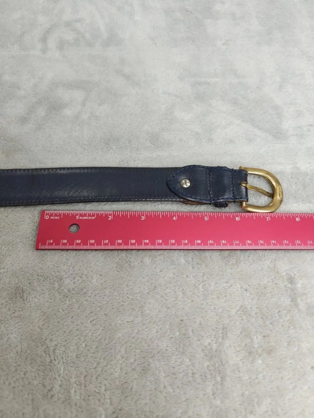 Paul & Shark Yachting Leather Men’s Belt Brass Buckle Size 40 Vintage